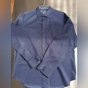 Robert Graham classic fit navy patterned  XXL shirt
